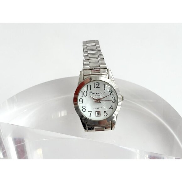 Precision By Gruen Round Silver T Vintage Watch - WORKS! - GP421L - 24mm - Picture 4 of 9
